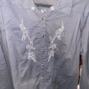 Black Harley Davidson button down shirt